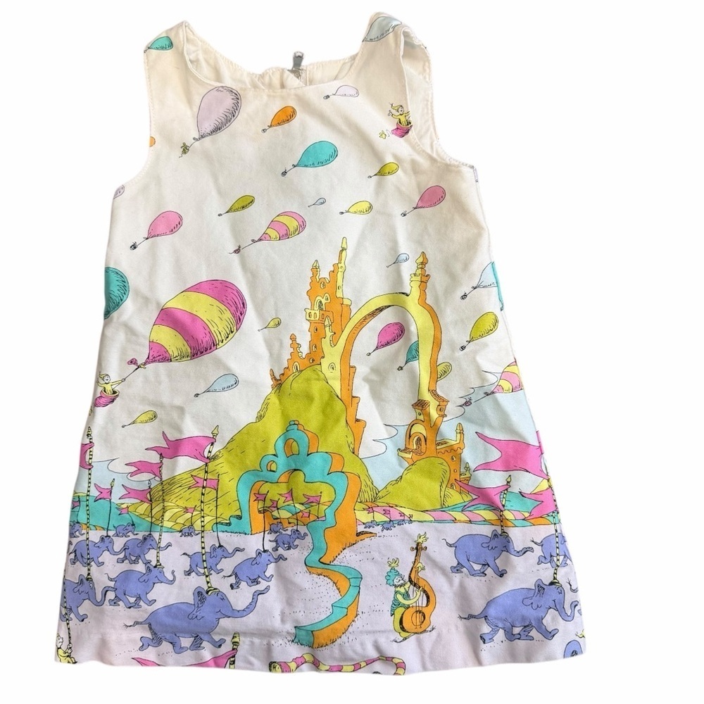 3/$30 ☀️ Dr. Suess Oh the Places You’ll Go Colorful Sleeveless Dress